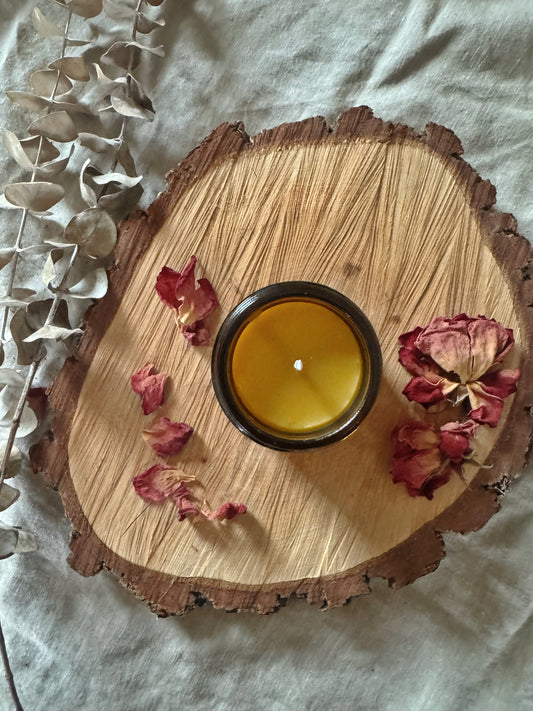 Beeswax candle (forest)